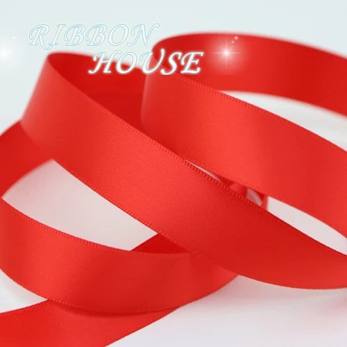 Red 2 meters " 25 мм Широкий двойной атласной лентой для DIY Лук Craft Декор Свадебная вечеринка украшения подарочной упаковки Скрапбукинг поставки 2 м - Цвет: Red 2 meters