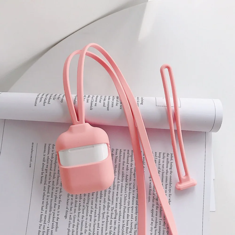 Чехол для AirPods аксессуары ремешки силиконовый чехол Bluetooth наушников Airpods коробка