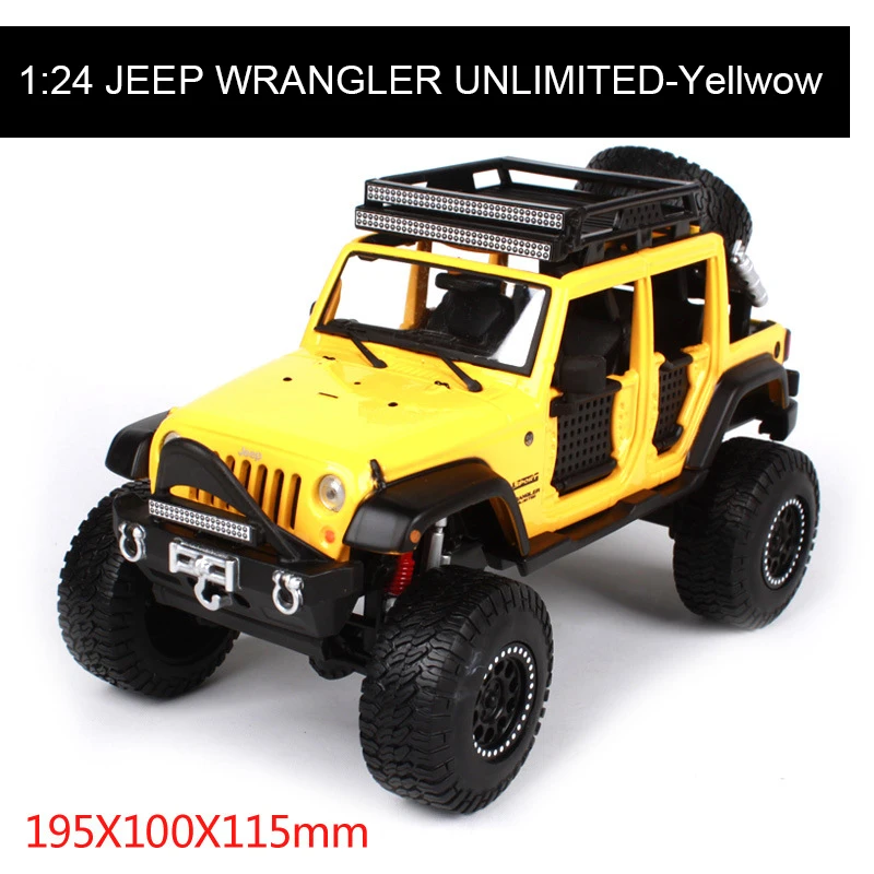 MAISTO 1:24 Jeep WRANGLER неограниченная литая модель металлический внедорожник автомобиль