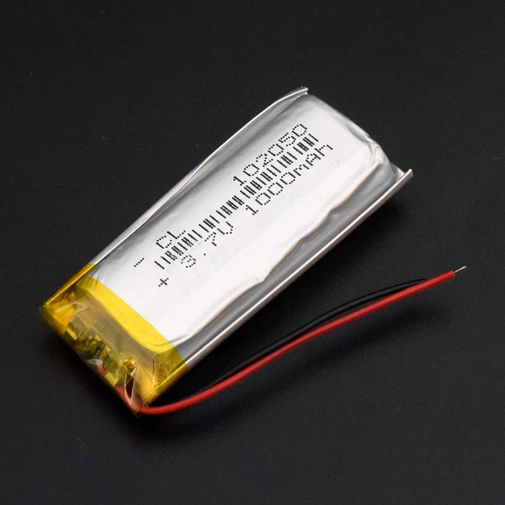 1/2/4x Перезаряжаемые 3 7 V 1000mAh литий полимерный Батарея 102050 аккумулятор с печатной
