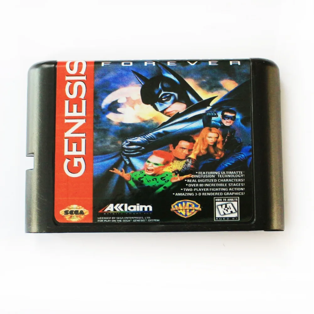 Batman Forever 16 bit MD игровая карта для sega Mega Drive для sega Genesis
