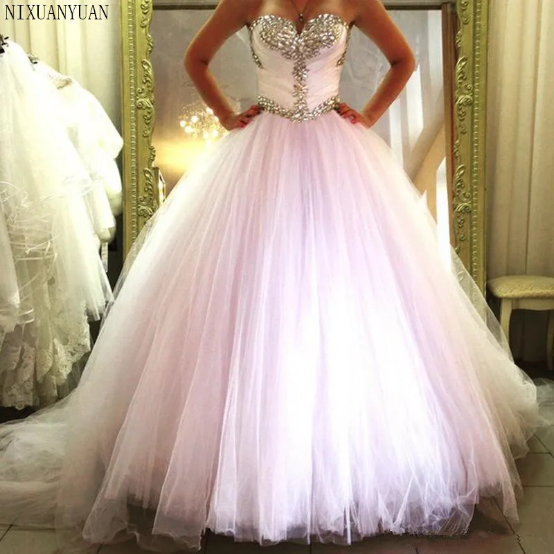 Роскошное бальное платье стразы свадебное с кристаллами Vestido De Casamento serhea 2021
