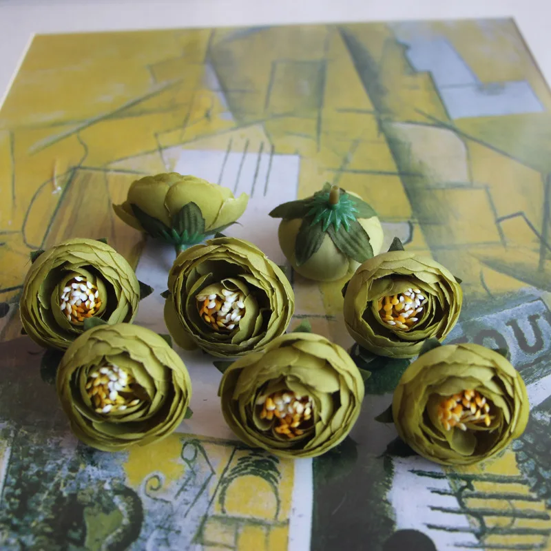 SPR 200 шт./лот бутоны для чайной розы цветочные головки букет невесты сделай сам