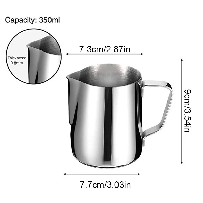 ICESTCHEF 150/350/600 мл кувшин для фритюрницы чашка из нержавеющей стали с цветком кружка