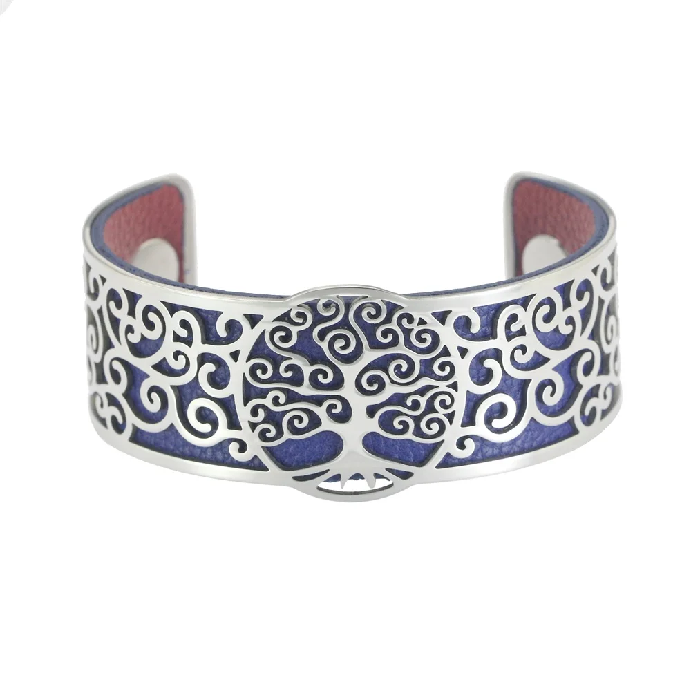 Женские браслеты манжеты и с изображением дерева жизни браслет из нержавеющей