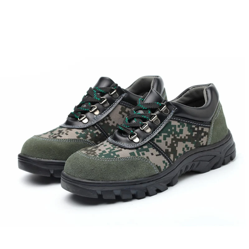 Камуфляжная парусиновая Рабочая страховочная обувь защитная защита от ударов