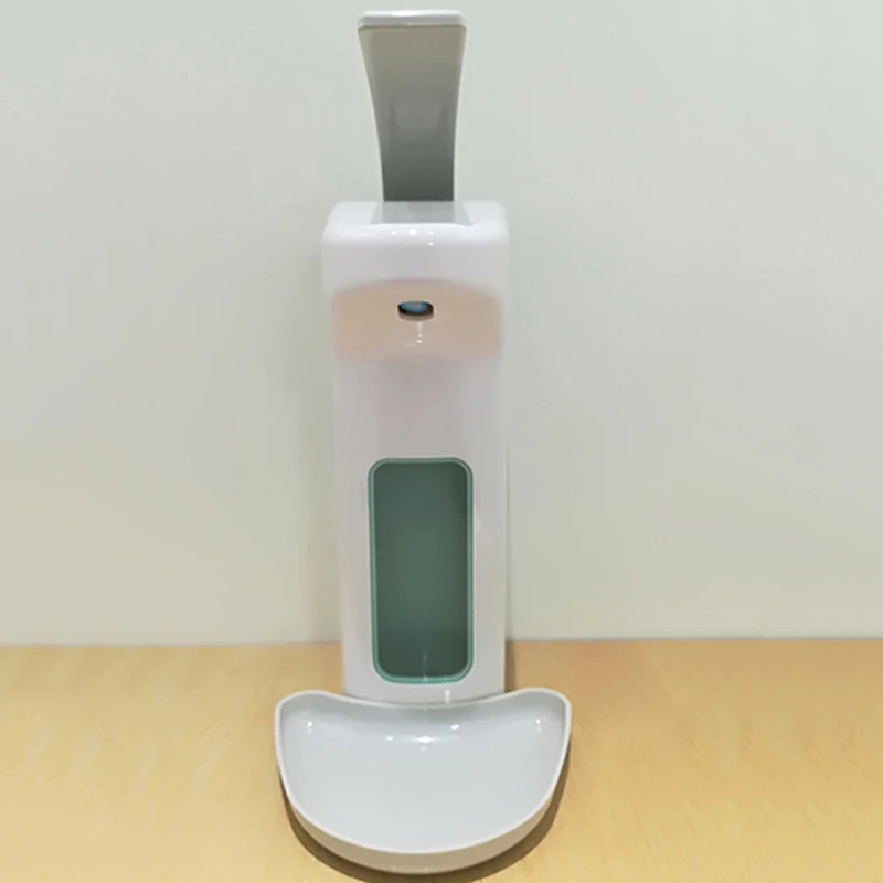 Белый пластиковый дозатор для мыла настенный локоть пресс дозирования