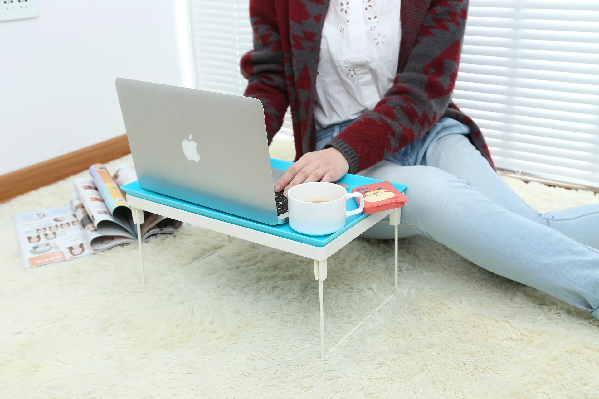 Многофункциональный Ленивый стол портативный регулируемый для ноутбука