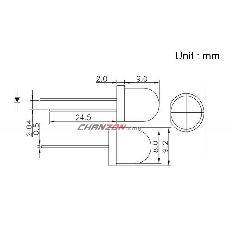 50 шт. 8 мм рассеянный красный широкоугольный светодиодный Диод 620 625nm круглый