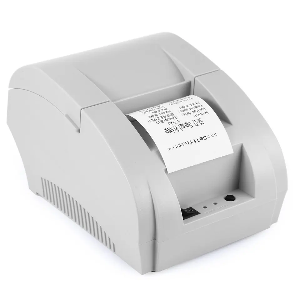 Новый ZJ5890K мини 58 мм USB порт черно белый принтер POS чековый термальный встроенный
