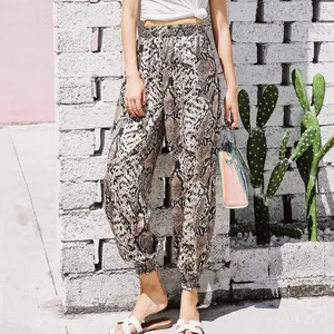 BOBOKATEER, широкие брюки, женские штаны, штаны с принтом змеи, femme 2020 размера плюс, штаны с высокой талией, тонкие, mujer, spodnie damskie