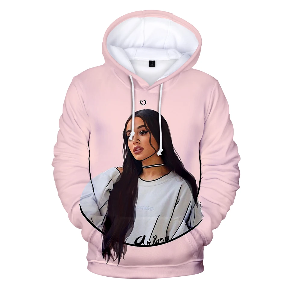 Frdun, 3D, Ariana Grande, Amrican, известный певец толстовки Толстовка Kpop, Повседневная мода, Kpop, хип-хоп толстовки, теплая толстовка