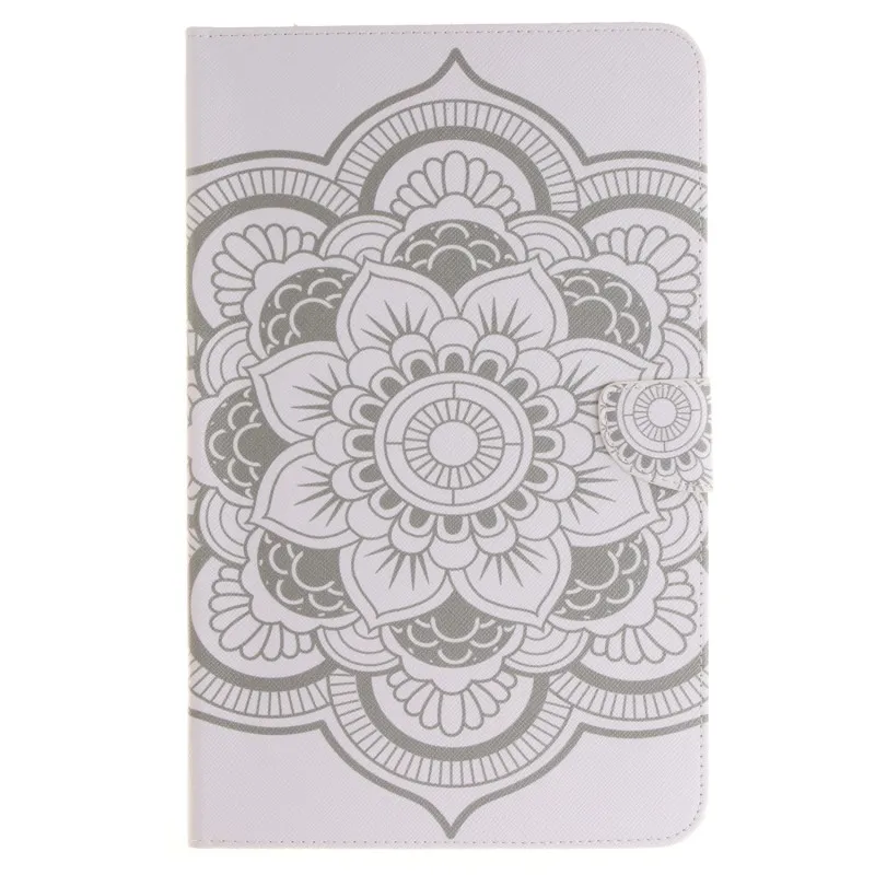 white flower pattern Чехол для планшета для samsung Galaxy Tab4 Tab 4 10,1 T530 T531 T535, умный чехол-книжка со стилусом для samsung Tab4 10,1 - Цвет: white flower pattern