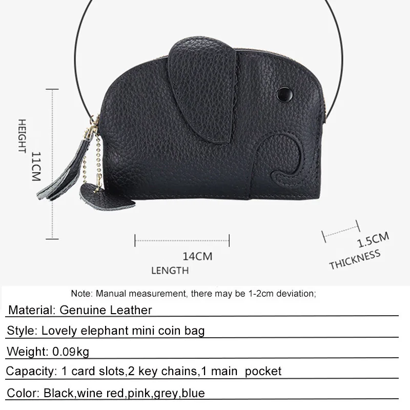 Новый Кошелек для монет из натуральной кожи с изображением животного женские