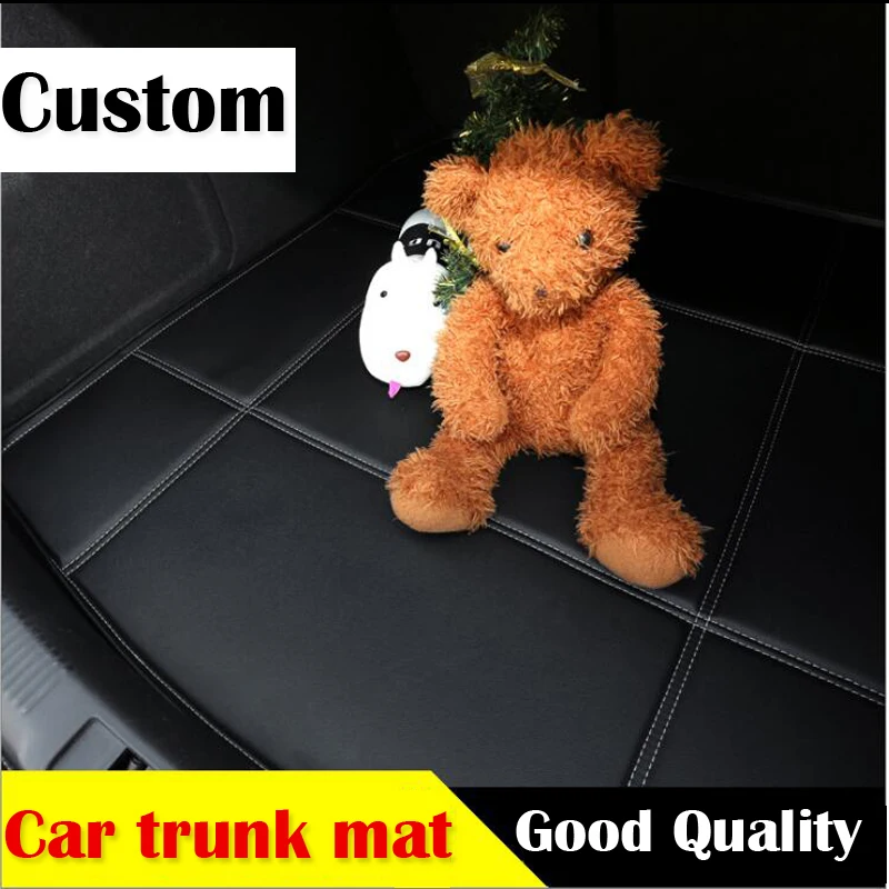 Good quality  car leather trunk mat for Land Rover Discovery 3/4 2 Sport Range Rover Sport Evoque 3D car styling travel camping