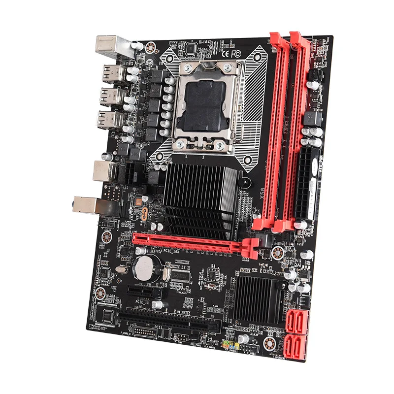 X58 Материнская плата LGA 1366 поддерживает серверную память REG ECC и процессор xeon