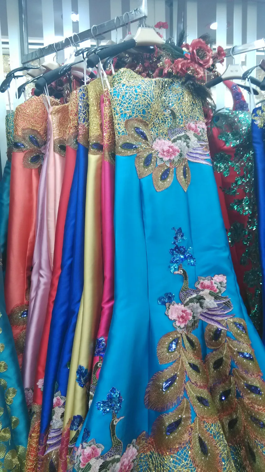 Женское вечернее платье с юбкой годе Элегантное Длинное на одно плечо со