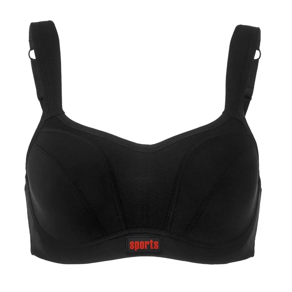 Женский ударопрочный спортивный бюстгальтер размера плюс с максимальной