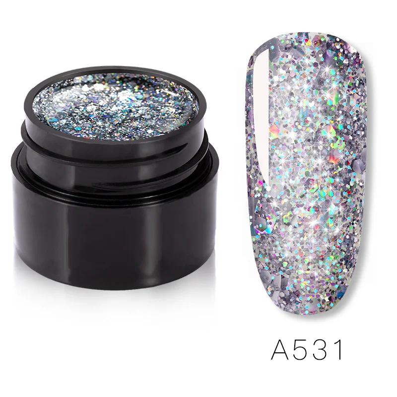 RFA531 ROSALIND UV Nail Gel Polish Neon Rainbow Hybrid Varnish Platinum 5ML Gel Paint Set For Manicure Semi permanent Base top Gel Lak - Цвет: RFA531