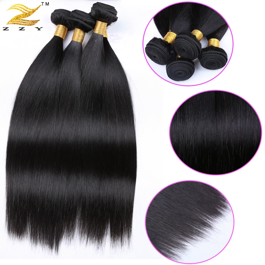 100 Человека Необработанные 8А Класса пучки Волос 4 Связки Перуанский Девы Прямо