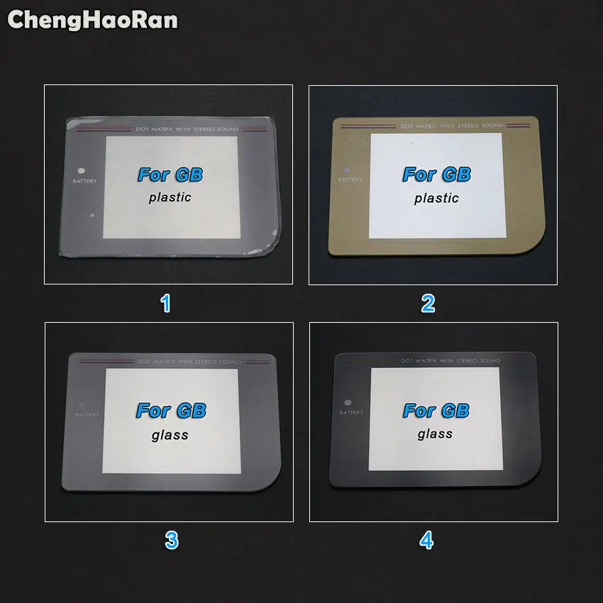 ChengHaoRan 50 шт. новые пластиковые стеклянные линзы для экрана Gameboy цвет заранее GB GBA SP