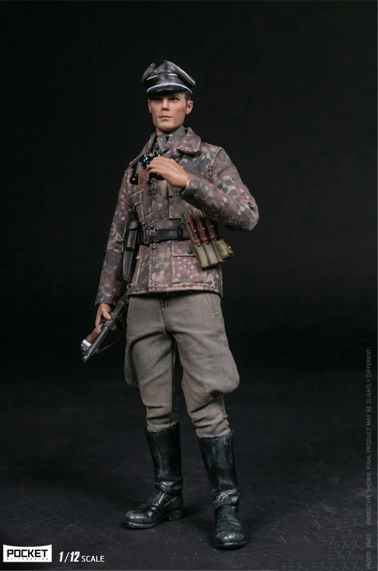 Карманная элитная Серия 1/12 Второй мировой войны SS-Panzer Division Das eich PES003 немецкий с оружием двойная голова резьба полный набор фигурка