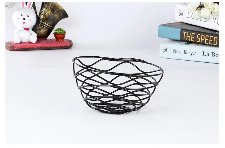 1 шт. корзины для хранения из кованого железа пустотелая корзина фруктов