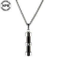 noproblem ion balance brand infrared power cylinder pendant tourmaline germanium necklace for men d017