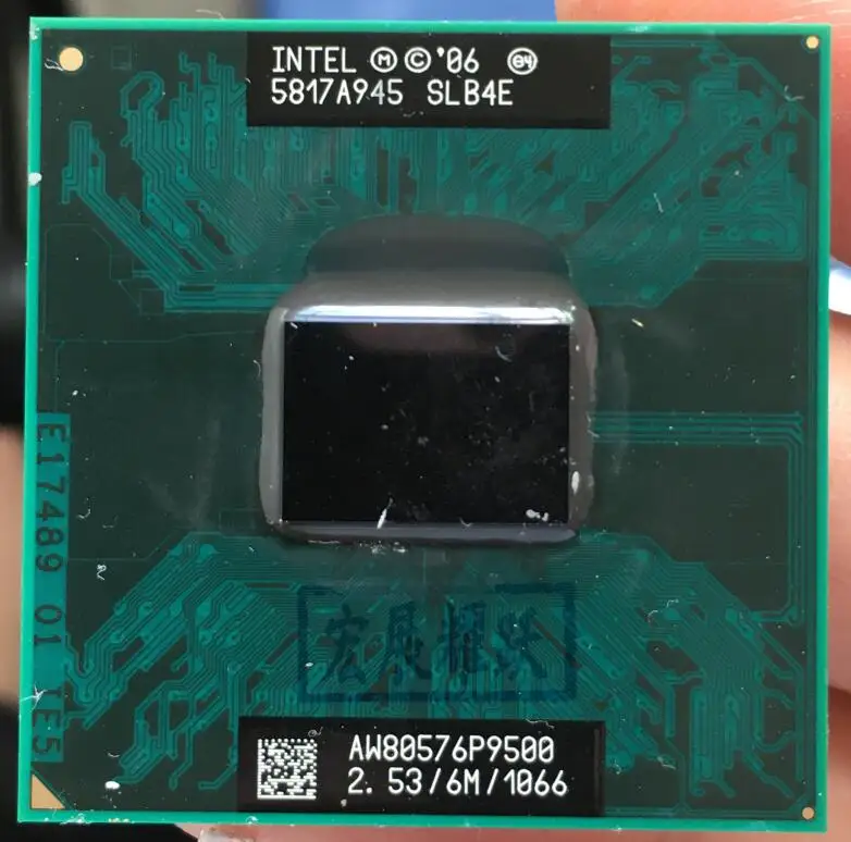 Процессор Intel Core 2 Duo P9500 процессор для ноутбука PGA 478 ЦП 100% работающий должным