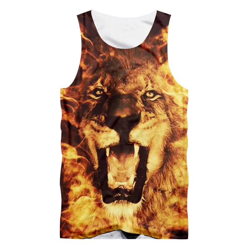 OGKB жилет для мужчин хит продаж тренажерные залы 3D рубашка без рукавов с принтом