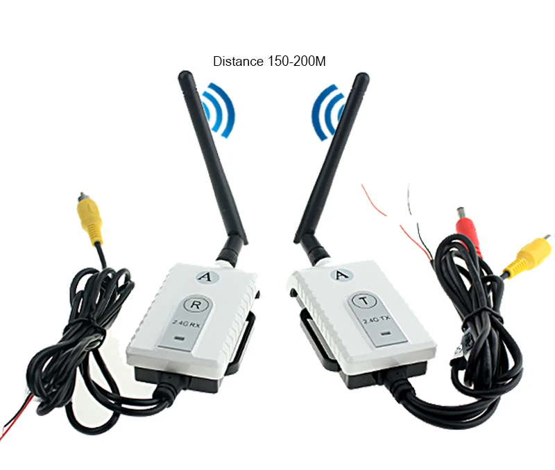 2 4G Беспроводной видео адаптер заднего вида автомобиля Парковка Камера монитор