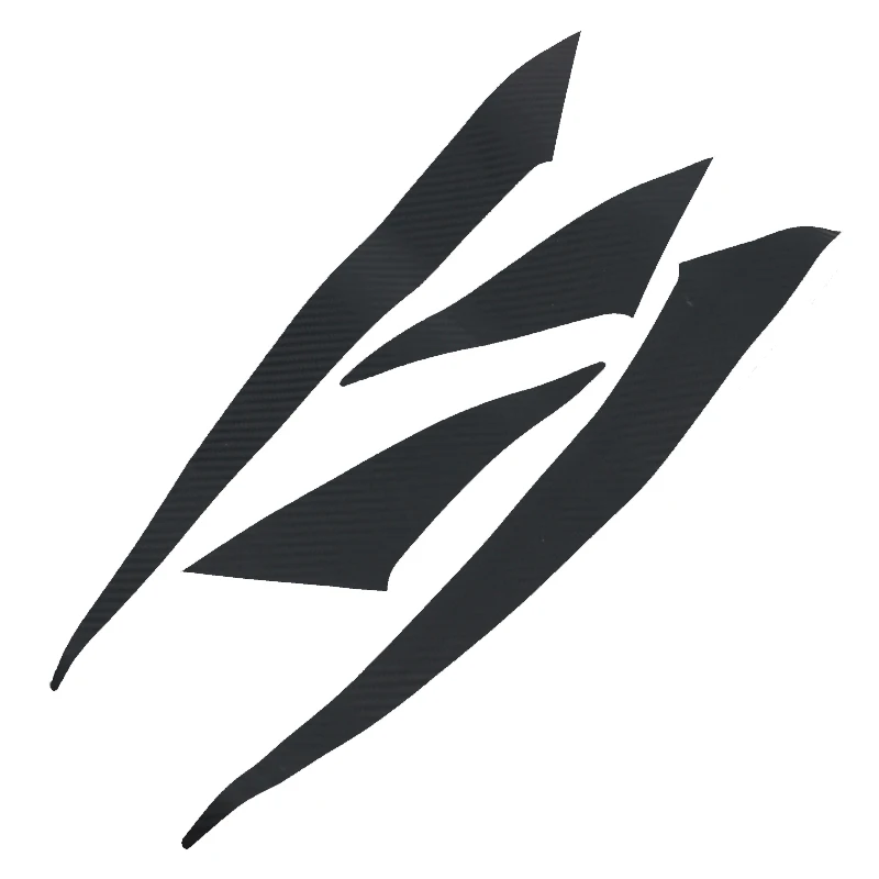 4 шт. Стикеры из углеродного волокна для фар отделка наклейка Накладка бровей