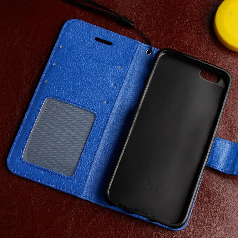 Litchi один черный Цвет кошелек кожаный флип принципиально чехол для iPhone 5 5S 5C 5SE 6 6S 6 Plus 6S плюс 7 7 Plus touch 5 6 крышка Капа