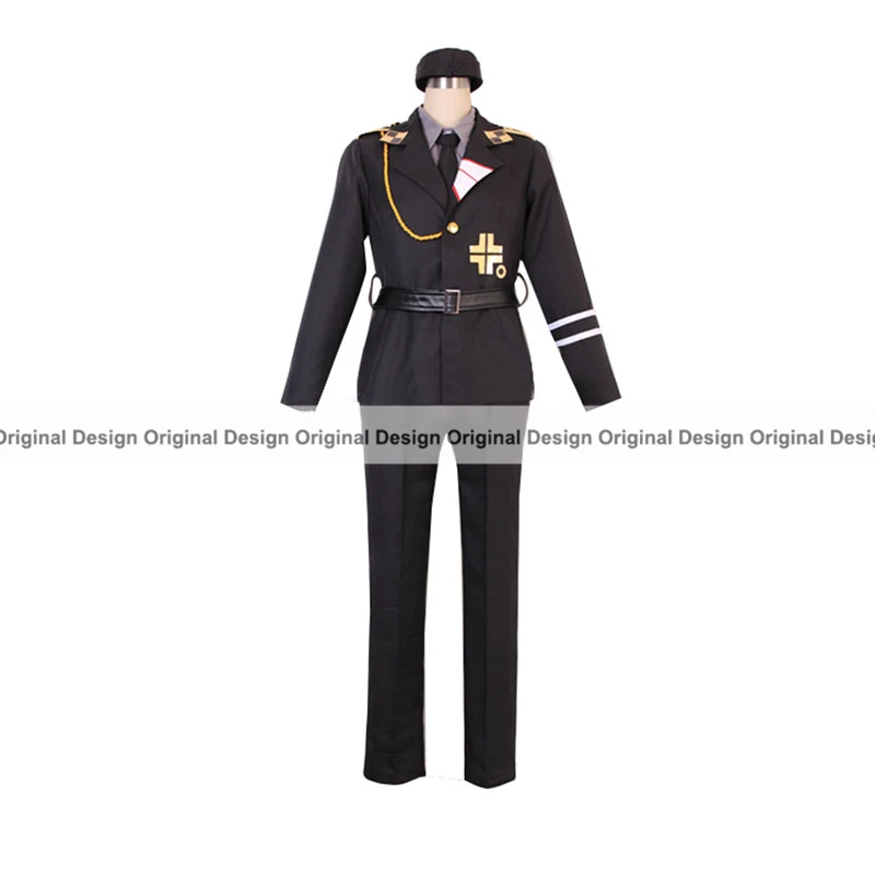 Prussia 28 Hetalia Axis Powers APH ИТАЛИЯ Япония США Англия Франция Бельгия персонажи униформа косплей костюм, индивидуальные принимаются - Цвет: Prussia 28