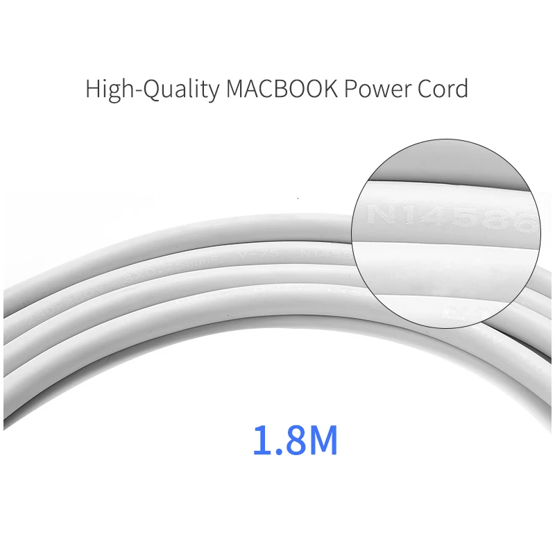 KALIDI ЕС вилка 1 8 м AC адаптер питания Удлинитель для Macbook Air Pro 11 12 13 15 MacBook шнур |