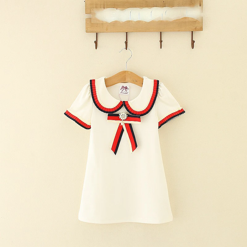 Everweekend Обувь для девочек лук жемчужные оборками платье сладкий Одежда яркого