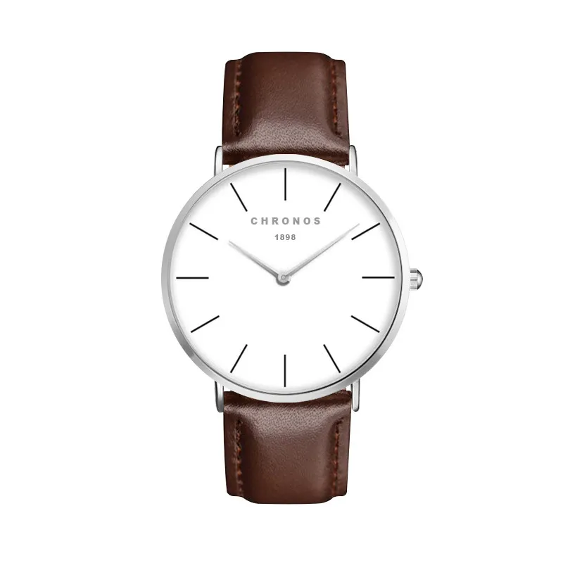 CH 0222 Chronos Часы для Для мужчин Для женщин Ultra Slim кварцевые часы с простым нейлон группа Relogio masculino Мода Наручные часы - Цвет: CH 0222
