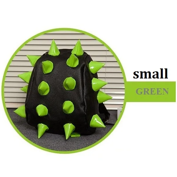 small schoolbag Новые крутые модные сумки качество Ежик Стиль Женский колючий школьный ранец мужской повседневный дорожный студенческий mochilas кожаный рюкзак - Цвет: small schoolbag