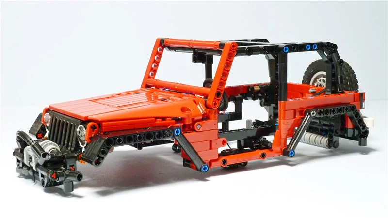 Новая серия Technic RC внедорожник Jeep Wrangler автомобиль совместим со строительными блоками Набор Обучающие подарки на день рождения