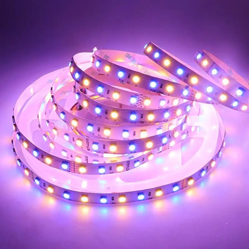 WASEDA 5050 SMD 24В не Водонепроницаемая RGBWW Светодиодная лента освещение 5 м 360