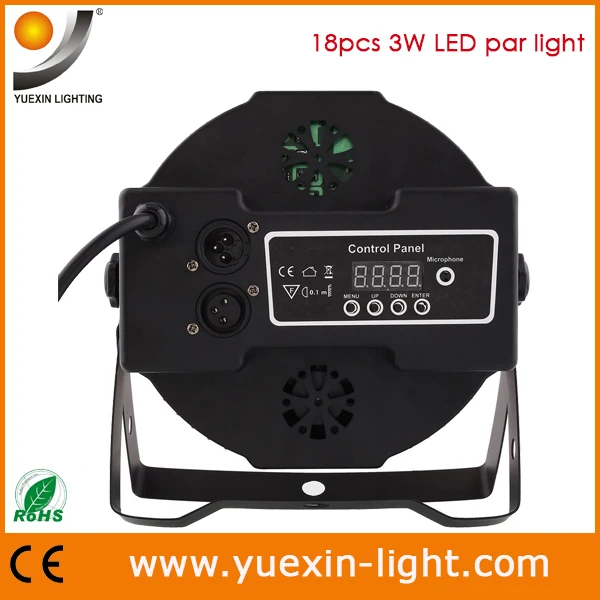 18LED RGB с dmx led par свет сценический эффект для дискотеки dj партии плоские дома мыть