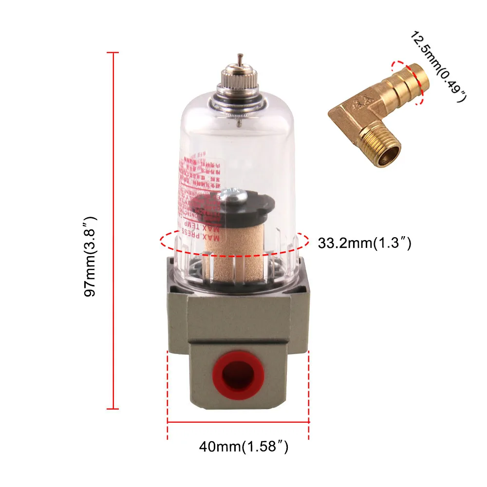 Масляный фильтр для моторного масла сепаратор масляного газа с адаптером 90
