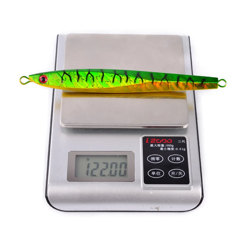 

4pcs Sea Fishing Metal Jig Lead Fish Bait Spoon Lure Vertical Jigging Bait 16cm/120g