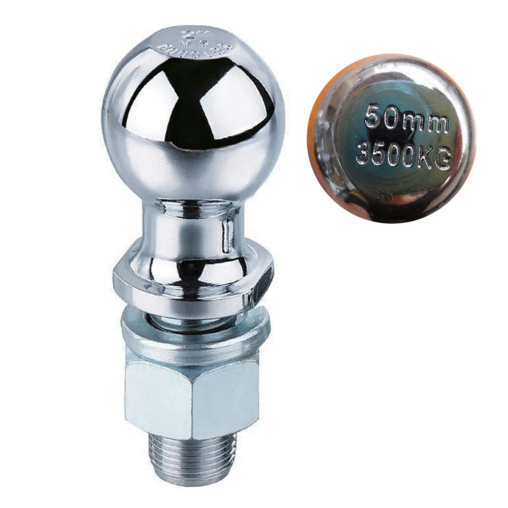 50mm Universal Durable Trailer Parts Coupling Lawn Mower Tow Ball Replacement Rear High Strength Mini Hitch Pin Connector Bumper |