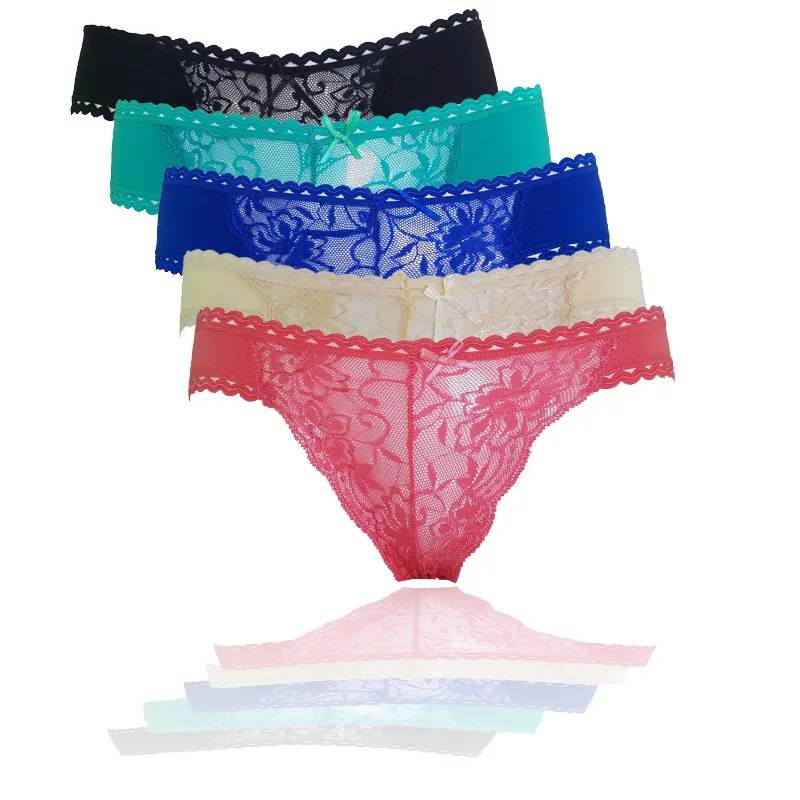 Трусики стринги женские х/б 3 шт./Лот 86833|panties briefs|women sexy thongscotton women's thongs |