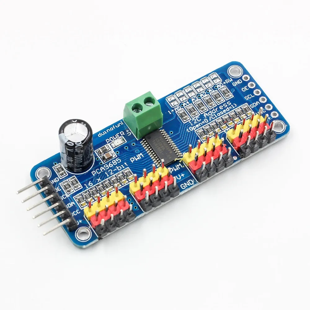 16 канальный видеорегистратор 12 битная ШИМ/Servo Driver I2C интерфейс PCA9685 модуль Raspberry pi