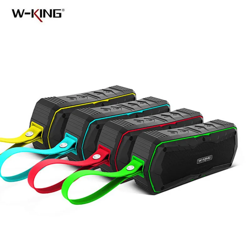 W-king S9 Bluetooth динамик открытый IP65 Водонепроницаемый громкий динамик s Mini BT4.0 беспроводной стерео сабвуфер с 4000 мАч power Bank