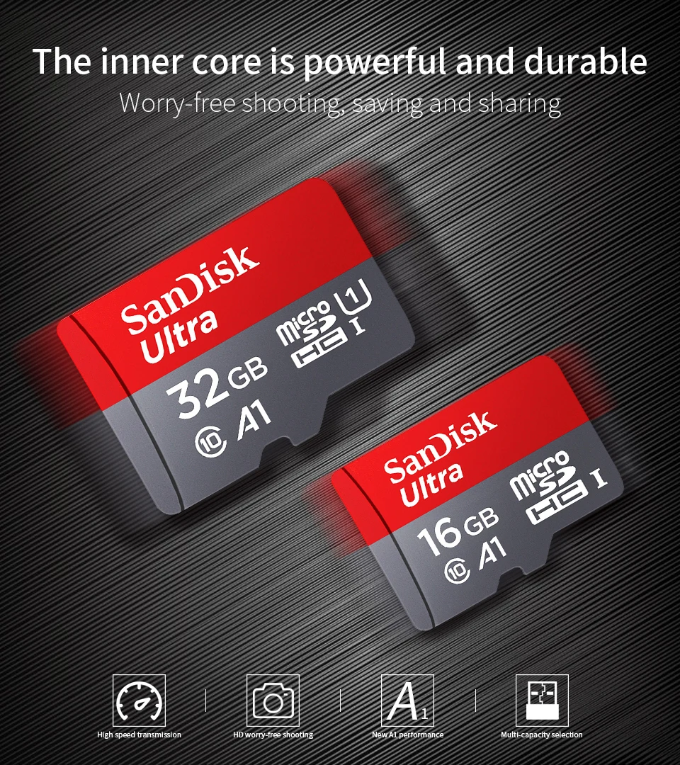 Карты памяти SanDisk 32gb класса 10 Micro SD карты 128gb Microsd TF карты tarjeta Micro sd Оригинальная карта памяти 64gb Cartao de Memoria 16g