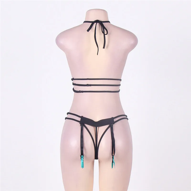 Женское нижнее белье с открытой спиной TryMeOn эротическое павлином|Комплекты