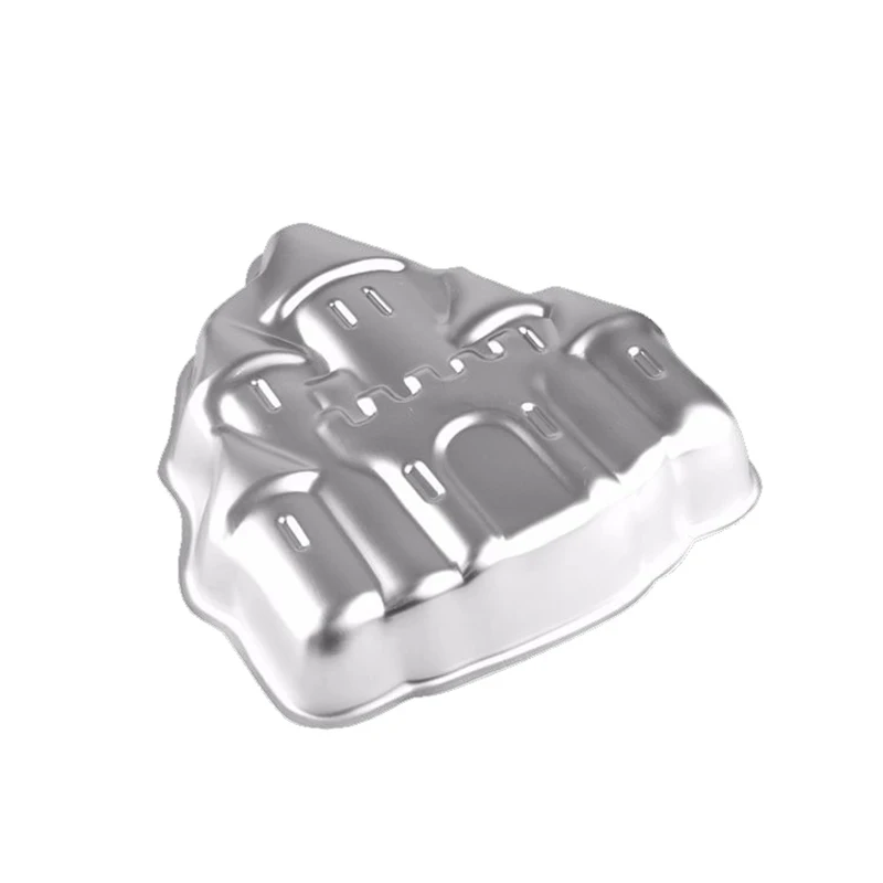 Многоразовая форма для торта в виде замка из алюминиевого сплава 3D выпечки хлеба